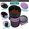 PetAmi Travel Dog Food Bag, Pet Cat Collapsible Bowls Set, Portable Foldable Waterproof Lining - 2 of 4