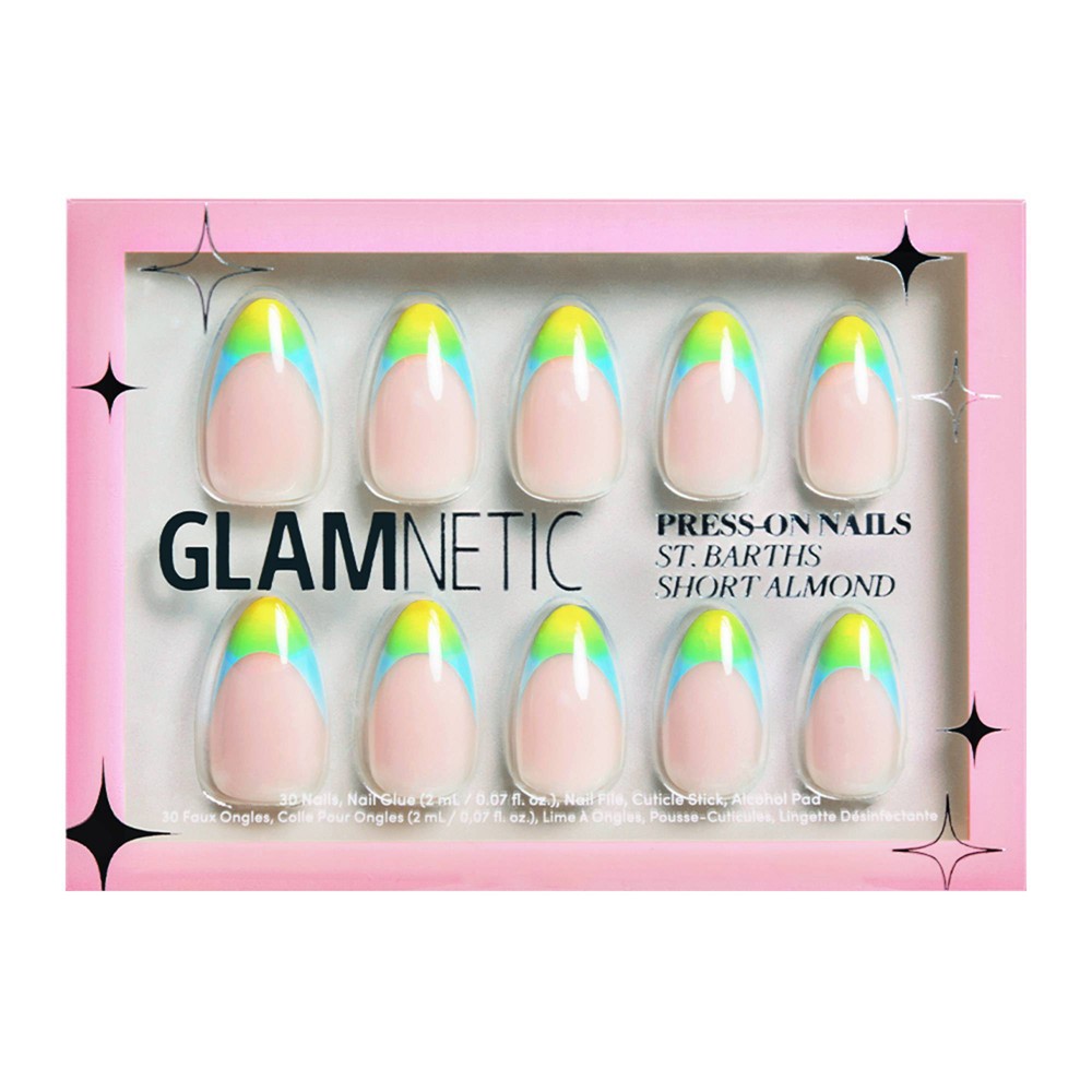 Photos - Manicure Cosmetics Glamnetic Women's Press-On Nails - St. Barths - 30ct - Ulta Beauty