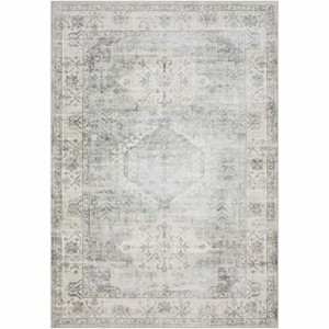 Hauteloom Laran Sage Distressed Washable Area Rug - 1 of 4