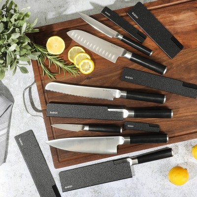 Babish 14-Piece High Carbon Stainless Steel Knife Set with Sheaths