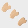 Fab Feet Women's by Foot Petals Back of Heel Insoles Shoe Cushion Khaki - 3 pairs - image 2 of 4
