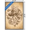 Trends International Brigid Ashwood - Sepia Bee and Rose Framed Wall Poster Prints - 3 of 4