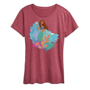 Women's - Disney - Ariel Short Sleeve Graphic T-Shirt - 1 of 4