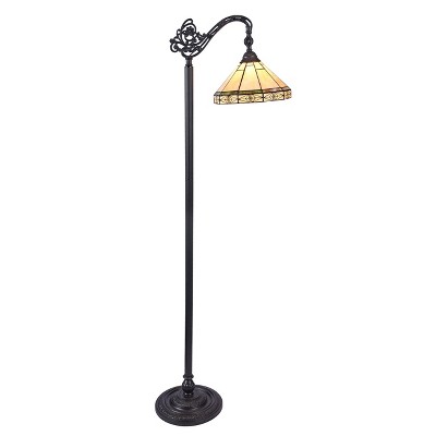 Chloe Lighting CH31315MI11-RF1 Belle Tiffany-Style 1 Light Reading Floor Lamp 11" Wide