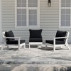 WestinTrends Avalon Outdoor Patio HDPE Loveseat Sofa with Patio Cushions - 2 of 4