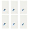 Saro Lifestyle Table Napkins With Embroidered Fish Design (Set of 6), White - 3 of 4