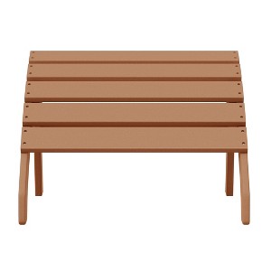 WestinTrends Dylan Outdoor Patio HDPE Adirondack Ottoman Footrest - 1 of 4