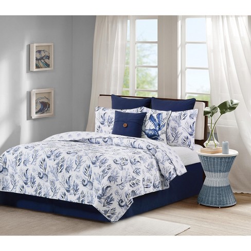 C&f Home Midnight Full And Queen 3 Piece Quilt Set Cotton Reversible ...