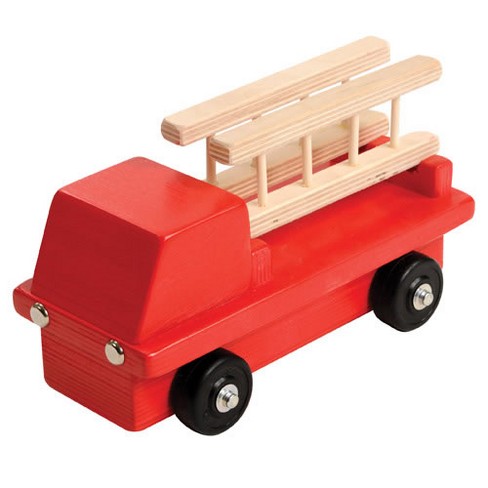 Kaplan Early Learning Birch And Maple Wooden Fire Truck : Target