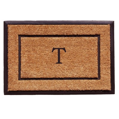 Calloway Mills 101632436T The General Monogram Doormat, 24" x 36", Letter T