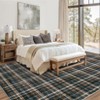 Modern Geometric Striped Area Rug Washable Rugs for Living Room Easy Cleaning Floor Cover with Non-Slip Backing - 3 of 4