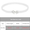 INSPIRE CHIC Women's Pearl Belt Crystal Rhinestone Retro Elastic Thin Waist Belt for Wedding Dress - 4 of 4