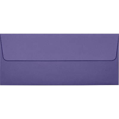 LUX 80lb 4 1/8"x9 1/2" Square Flap #10 Envelopes W/Peel&Press Wisteria Purple 500/BX LUX-4860-106500