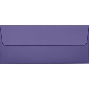 LUX 80lb 4 1/8"x9 1/2" Square Flap #10 Envelopes W/Peel&Press Wisteria Purple 500/BX LUX-4860-106500 - 1 of 2