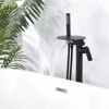WOWOW Freestanding Bathtub Faucet with Waterfall Spout and Handheld Shower - 3 of 4