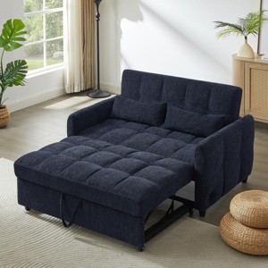 Sleeper Sofa,Tufted Pull-Out Sofa Bed With Adjustable Backrest And USB Ports,Loveseat Sofa,Sleeper Sofa For Living Room,Bedroom-Cuddlewood - 1 of 4
