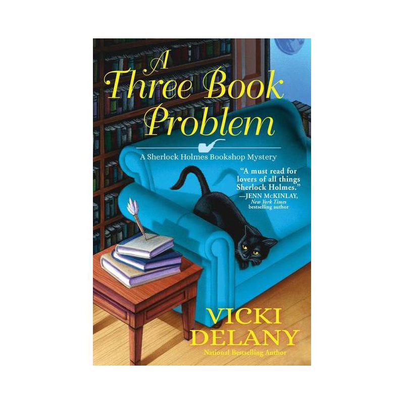 A Three Book Problem - (Sherlock Holmes Bookshop Mystery) by  Vicki Delany (Paperback), 1 of 2