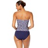 Women's Shibori Geo Twist Front Bandeaukini Swim Top - 2 of 4