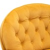 Okak Velvet Accent Chair with Ottoman,Modern Mid-Century Style Armless Living Room Chair,Soft Comfy Sitting Chair for TV Watching,Gaming - 4 of 4