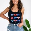 Simply Sage Market Women's Patriotic Coquette Bow Chart Graphic Racerback Tank - 2 of 3