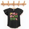 The Juniper Shop Fiesta Coquette Collage Flutter Sleeve Tee - 3 of 4