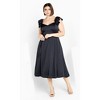 Women's Plus Size Roselyn Dress - navy | CITY CHIC - 2 of 4