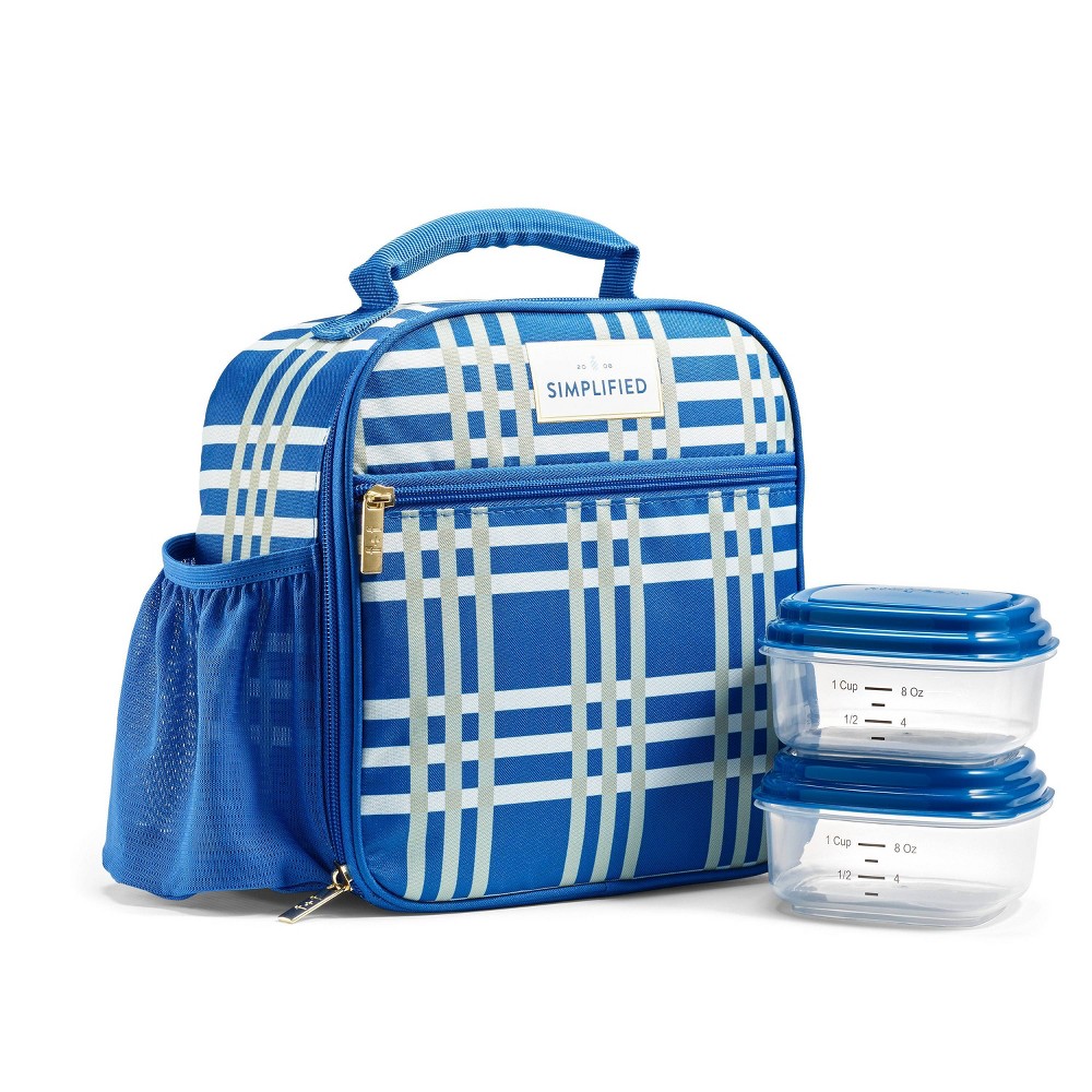 case of 4 Fit & Fresh Townsend Lunch Bag - Plaid