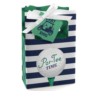Golf Party Favors 24 Pack Golf Goodie Bags with Thank You Kraft Tags and White Gift Bags Decor for Teens Girls Boys Sports Birthday Party Gifts Golf