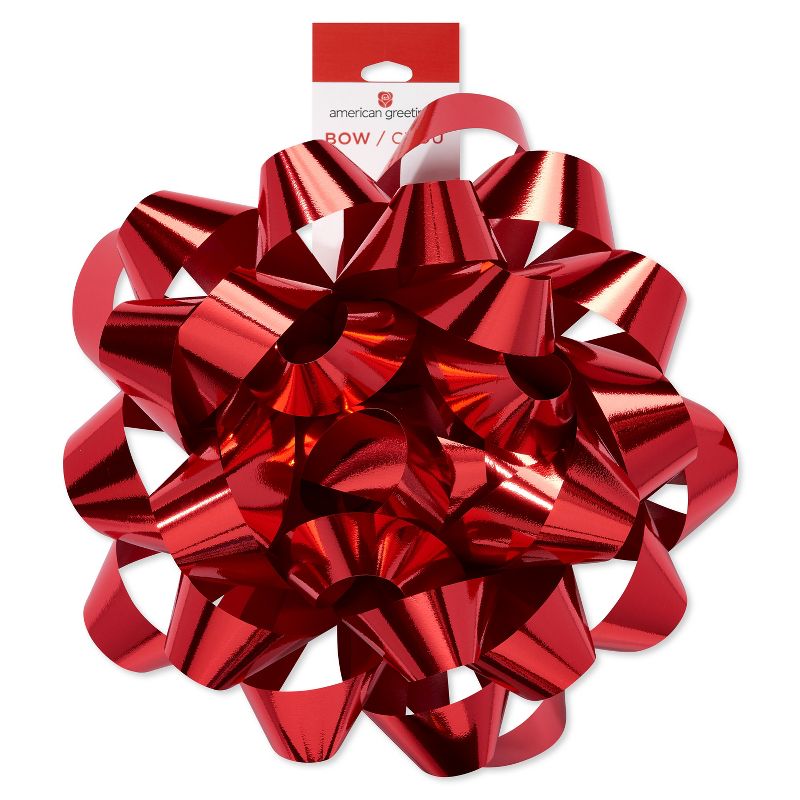 9&#34; Red Christmas Confetti Bow, 3 of 6