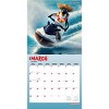 BrownTrout 2026 Penguin Party 12"x24" Hanging Square Wall Calendar Plastic-Free - 3 of 4