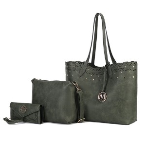 MKF Collection Mariahna 3-Piece Set – Shopper Tote, Crossbody Bag, and Wristlet Wallet Purse by Mia K - 1 of 4