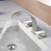 Cobbe Bathroom Faucet Double Handle 3-Hole 8-Inch Widespread Vanity Sink Faucet Brushed Nickel - 4 of 4
