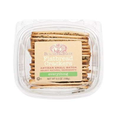 Butcher & Baker Everything Flatbread Cracker - 10 pack, 5.5 oz