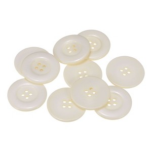 Unique Bargains Resin Round Flat 4-Hole DIY Craft Sewing Buttons 60L 1.5" 10 Pcs - 1 of 4