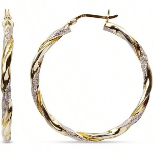 Real Hoop Earrings, Lightweight, 25 - 50mm Diameter Popular Styles Suitable for Women To Wear - 1 of 3