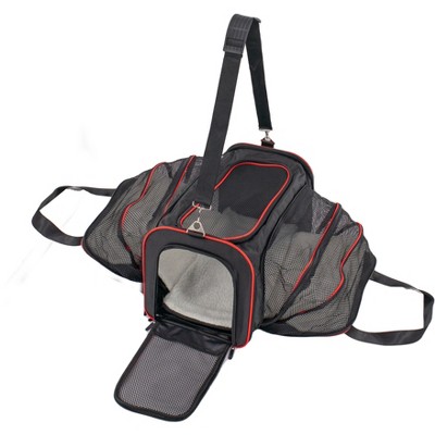 5 Star Super Deals Expandable Pet Carrier for Cats, Dogs, and Small Animals - Airline Travel-Ready TSA Approved -  4 Sided, Expandable, Collapsible