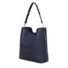 MKF Collection Wren Vegan Leather Women’s Hobo with Pouch and Wristlet Wallet by Mia K- 3 pieces - 3 of 4
