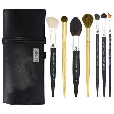 OMNIA Brush Artist Favorites, Leah Bailey, 8pc Makeup Brush Set with Wrap