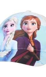 Disney Frozen Elsa & Anna Girls' Baseball Hat, Kids Cap Ages 4-7 (White/Blue)
