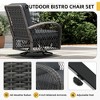 UPHA Wicker Outdoor Rocking & Swivel Chair 4-Piece Set with Cushions - 3 of 4
