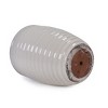 Gulches 65 Qt Milk White Ceramic Planter with Drainage Hole Indoor Outdoor (16x16x21 in) 1-Pack - 4 of 4