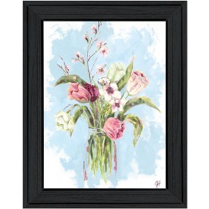 HomeRoots Flourish Black Framed Print Wall Art - 1 of 4