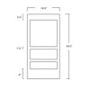 ALFI New Generation Rectangular Ecoloom Mirror with Laminated Colored Glass Border - 2 of 2