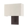 Livex Lighting Hayworth 1 - Light Wall Light in  Bronze - 3 of 4