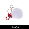Unique Bargains Christmas Keychain with Double Ring and Lobster Clasp Alloy Plush 1 Pc - 2 of 4
