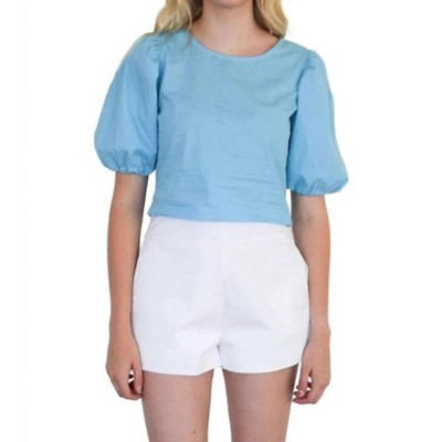 Women's Puff Sleeve Top - Never a Wallflower