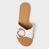 Women's Nesryn Shell Ornament Slide Sandals - Universal Thread™ White - 3 of 4