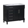 VYNXARIA 36'' Bathroom Vanity with Resin Sink - Elegant Freestanding Storage Solution - 3 of 4