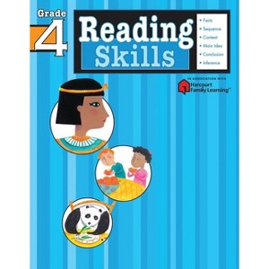 Reading Skills: Grade 4 (Flash Kids Harcourt Family Learning) - (Paperback) - 1 of 1