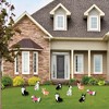 Big Dot of Happiness Pawty Like a Puppy Girl - Lawn Decorations - Outdoor Pink Dog Baby Shower or Birthday Party Yard Decorations - 10 Piece - 2 of 4